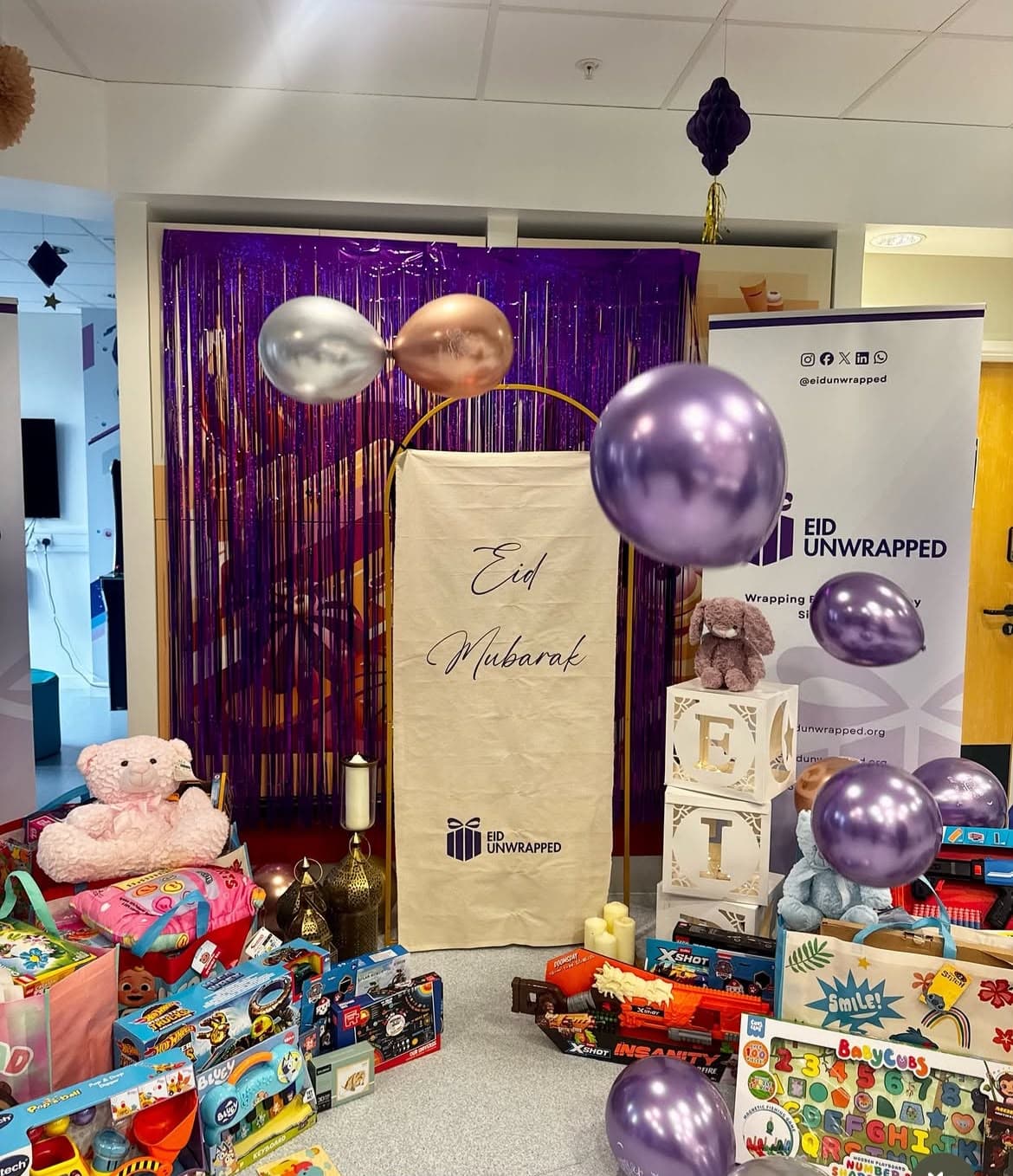 Eid Unwrapped gifts for children receiving treatment in hospital
